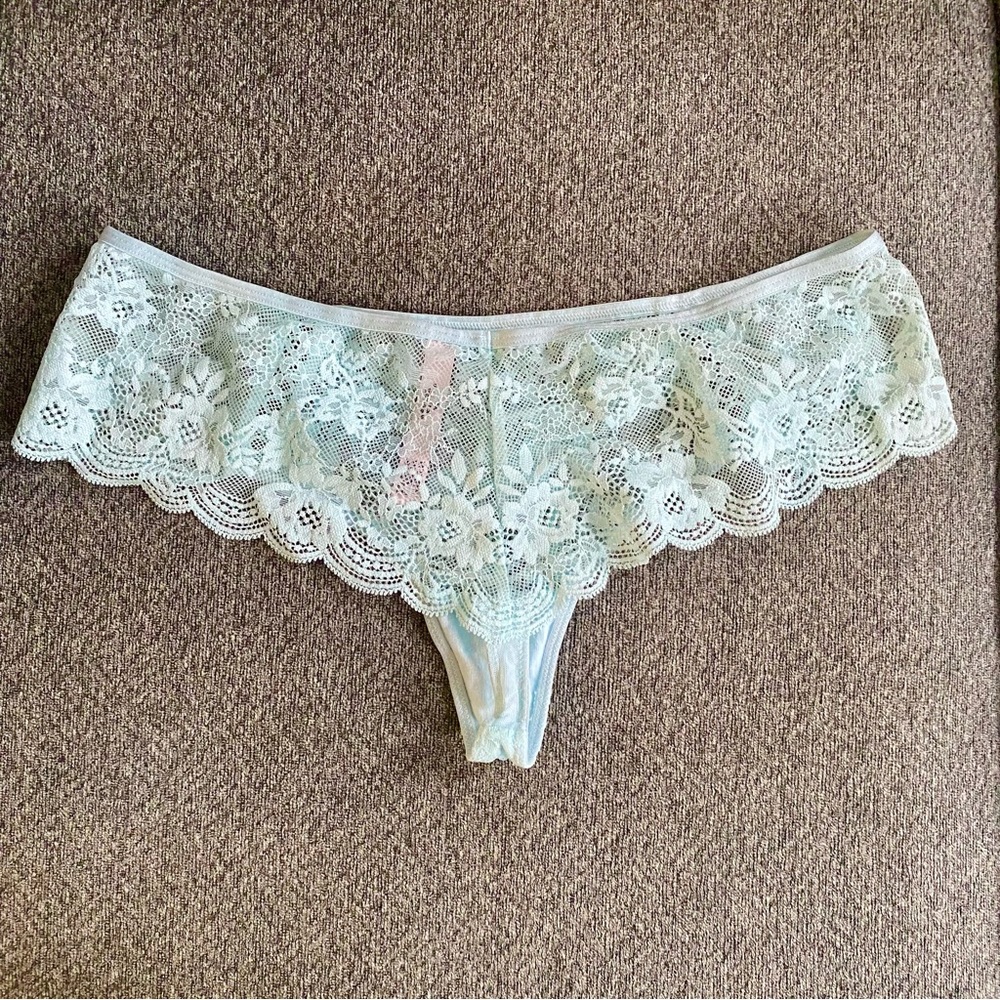 Dream Angels Wide Side Lace Thong Panty "I Do Bridal Collection" - Picture 2 of 4